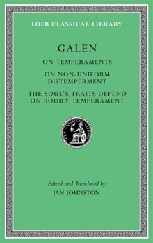 Hardcover On Temperaments. on Non-Uniform Distemperment. the Soul's Traits Depend on Bodily Temperament Book