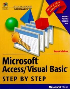 Paperback Microsoft Access/Visual Basic Step by Step Book