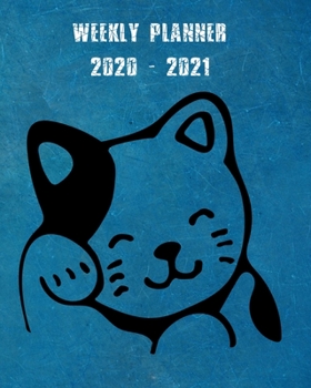 Paperback 2020-2021 Weekly Planner: 2 Year Weekly & Monthly View Organizer & Agenda with To-Do's - Comic Design Book