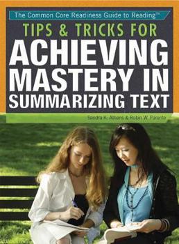 Paperback Tips & Tricks for Summarizing Text Book