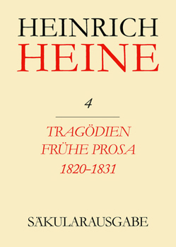 Hardcover Tragödien. Frühe Prosa 1820-1831 [German] Book