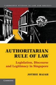 Paperback Authoritarian Rule of Law Book