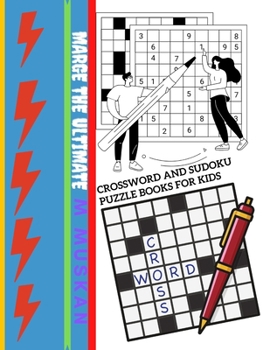 Paperback Crossword and Sudoku Puzzle Book for Kids. Marge The Ultimate Book