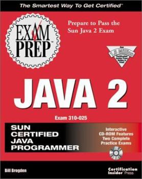 Paperback Java 2 Exam Prep [With CDROM] Book