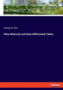 Paperback Note-Maturity and Date-Differential Tables Book