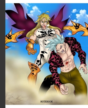 Notebook: Anime Seven Deadly Sins Soft Glossy Cover Graph Paper Pages Book 7.5 x 9.25 Inches 110 Pages