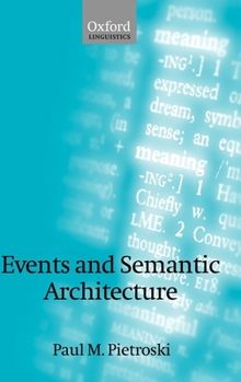 Hardcover Events and Semantic Architecture Book