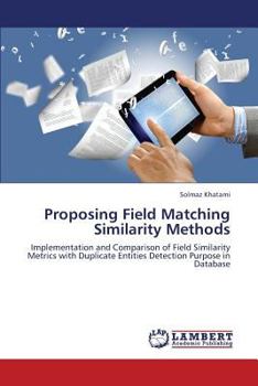 Paperback Proposing Field Matching Similarity Methods Book