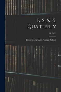 Paperback B. S. N. S. Quarterly; 1898/99 Book