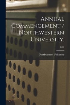 Paperback Annual Commencement / Northwestern University.; 1941 Book