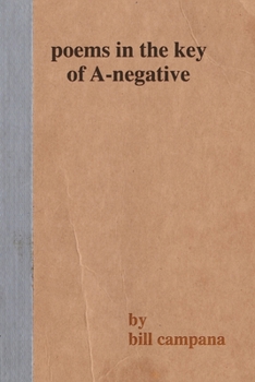 Paperback poems in the key of A-negative Book