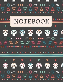 Notebook: Dead Head Design (Dead Pattern), 8,5" x 11" Size Notebook(Journal) with 120 Graph Paper 4x4 Pages (Dead Head Cover)