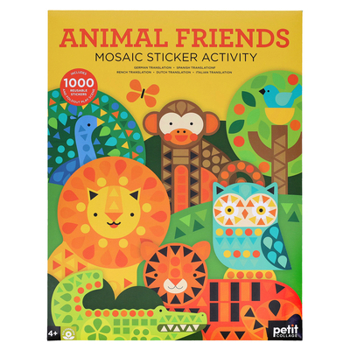 Mosaic Sticker Activity: Animal Friends