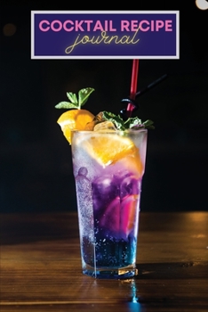 Paperback Cocktail Recipe notes Book