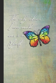 Paperback Rainbow Butterfly Notebook: Blank Composition Notebook To Record Your Thoughts and Journal Your Adventures Book