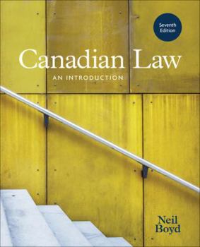 Paperback Canadian Law: An Introduction Book