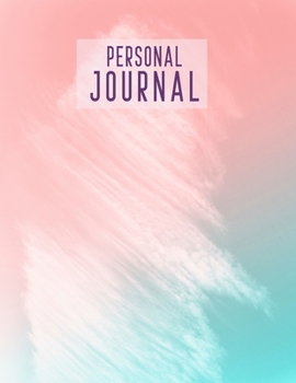 Paperback Personal Journal: Pink Journal with lined daily entry pages, size 8.5x11 Book