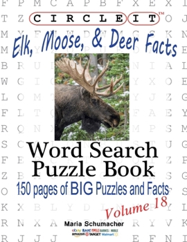 Paperback Circle It, Elk, Moose, and Deer Facts, Word Search, Puzzle Book