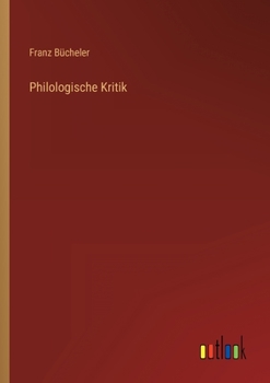 Paperback Philologische Kritik [German] Book