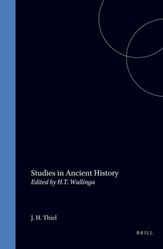 Hardcover Studies in Ancient History: Edited by H.T. Wallinga Book