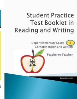 Paperback Student Practice Test Booklet in Reading and Writing - Grade 4 - Teacher to Teacher Book