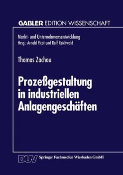 Paperback Prozeßgestaltung in Industriellen Anlagengeschäften [German] Book