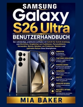 Paperback Samsung Galaxy S26 Ultra Benutzerhandbuch [German] Book