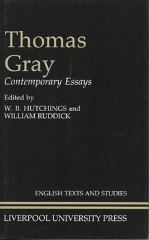 Hardcover Thomas Gray: Contemporary Essays Book