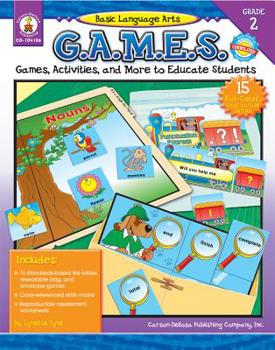 Paperback Basic Language Arts G.A.M.E.S., Grade 2: Games, Activities, and More to Educate Students Book