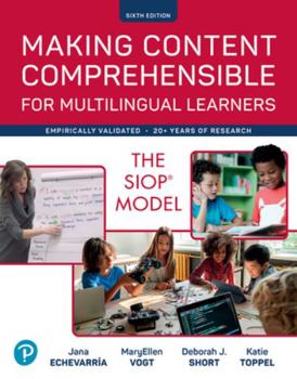 Paperback Making Content Comprehensible for Multilingual Learners: The Siop Model Book