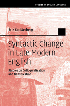 Hardcover Syntactic Change in Late Modern English Book
