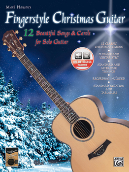 Paperback Fingerstyle Christmas Guitar: 12 Beautiful Songs & Carols for Solo Guitar, Book & Online Audio [With CD] Book