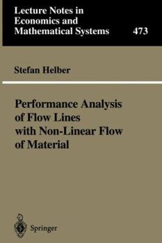 Paperback Performance Analysis of Flow Lines with Non-Linear Flow of Material Book