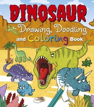 Paperback Dinosaur Drawing, Doodling and Coloring Book