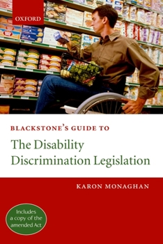 Paperback Blackstone's Guide to the Disability Discrimination Legislation Book