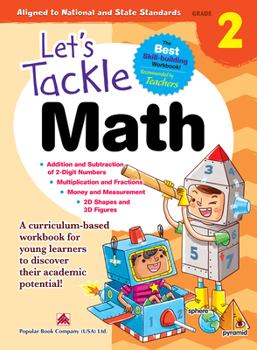 Paperback Let's Tackle Math: Grade 2 Book