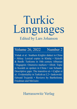Paperback Turkic Languages 26 (2022) 2 Book