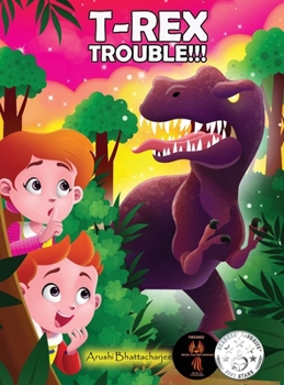Hardcover T-Rex Trouble!!!: An Adventure in Dinosaur Land [Large Print] Book