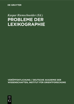 Hardcover Probleme Der Lexikographie [German] Book
