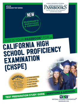 Paperback California High School Proficiency Examination (Chspe) (Ats-39): Passbooks Study Guidevolume 39 Book