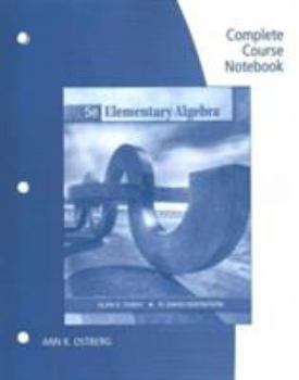 Paperback Complete Course Notebook for Tussy Gustafson's Elementary Algebra, 5th Book