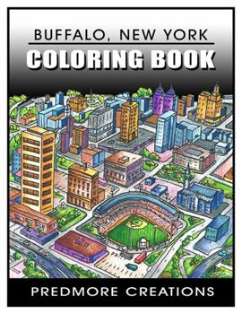 Spiral-bound Buffalo NY Coloring Book