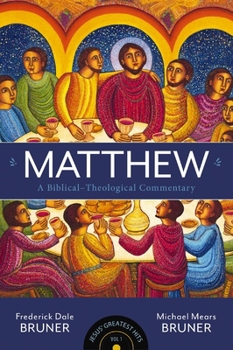 Hardcover Matthew: A Biblical-Theological Commentary 1 Book