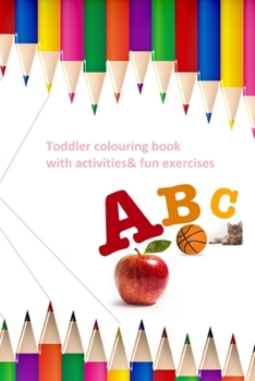 Paperback toddler activities colouring book