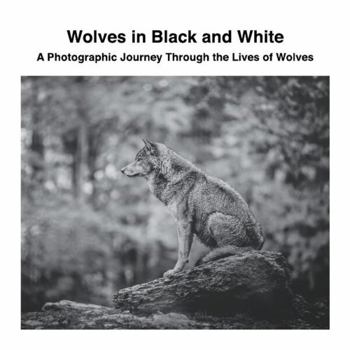 Paperback Wolves in Black and White: A Photographic Journey Through the Lives of Wolves Book