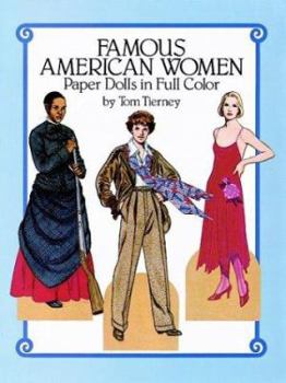 Paperback Famous American Women Paper Dolls in Full Color Book