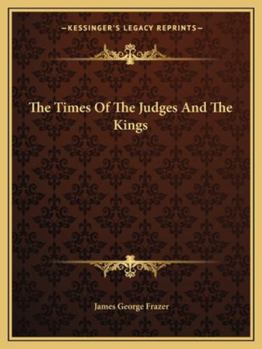The Times Of The Judges And The Kings