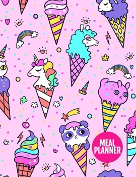 Meal Planner: Pretty Track And Plan Your Meals Weekly - 52 Week Food Planner | Diary | Log | Journal | Calendar - Meal Prep And Planning Grocery List ... 11 Inch | 110 Pages  - Cover Design BR 000239