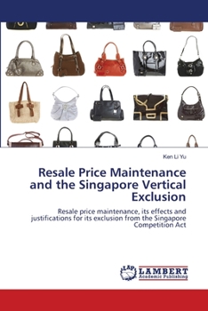 Paperback Resale Price Maintenance and the Singapore Vertical Exclusion Book