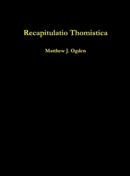 Hardcover Recapitulatio Thomistica Book